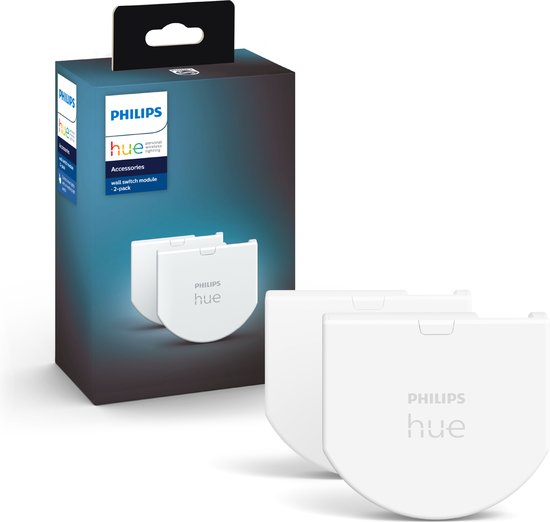 Module d'interrupteur mural Philips Hue, accessoire d'éclairage intelligent - 2 pièces