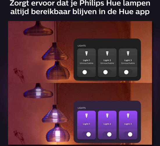 Module d'interrupteur mural Philips Hue, accessoire d'éclairage intelligent - 2 pièces