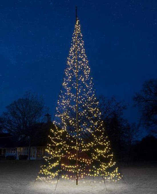 Fairybell Smart Magic Vlaggenmast Kerstboom – 8 m – 1500 LED