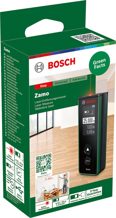 Bosch Zamo - Medidor de distância a laser - Incluindo baterias