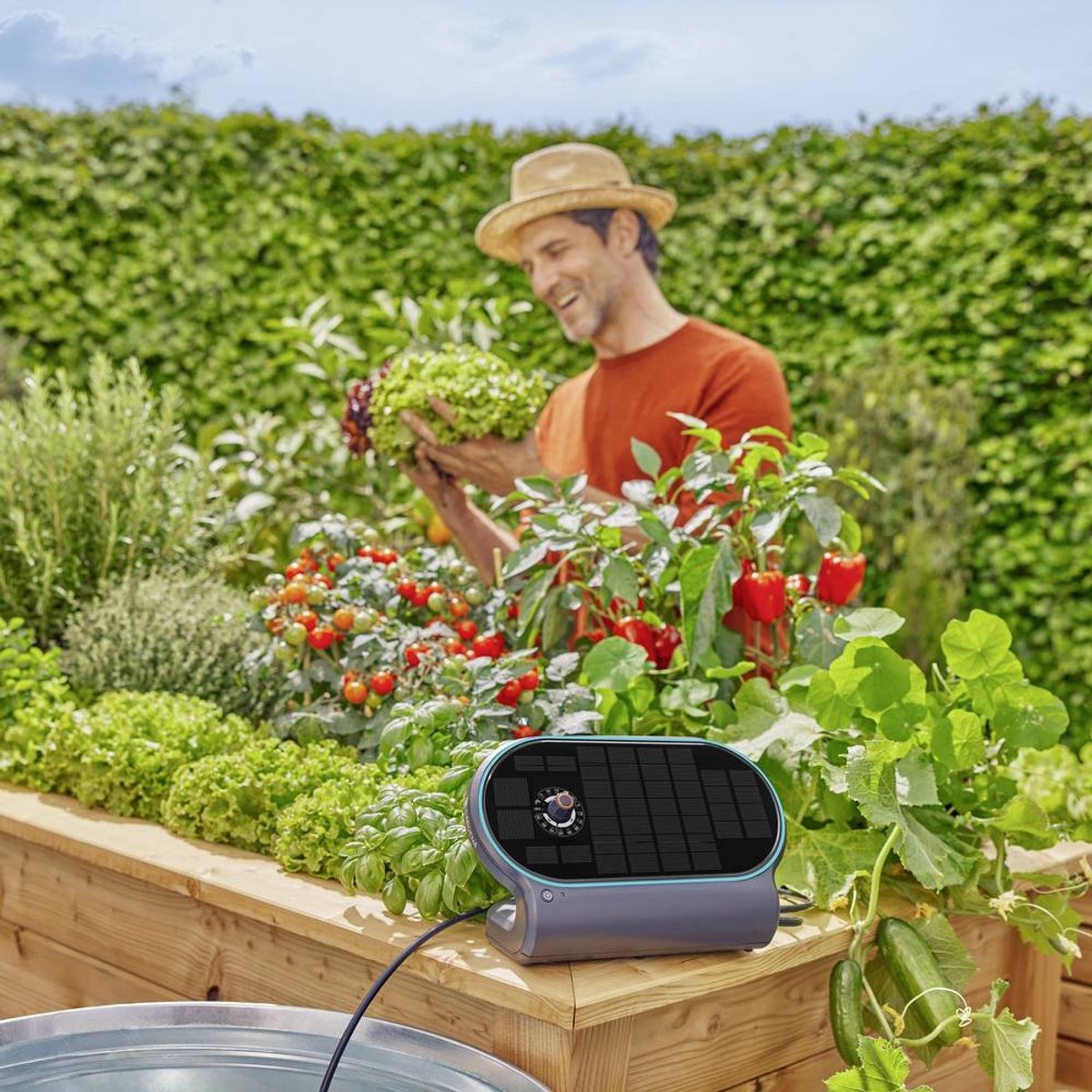 GARDENA AquaBloom L Set bewateringsset op zonne-energie