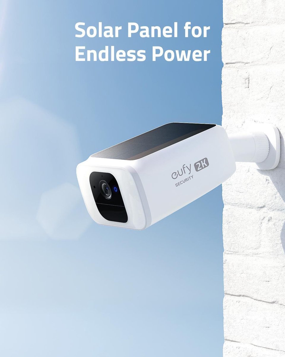 eufy Solocam S40 – Solar Spotlight Beveiligingscamera 2K (incl. zonnepaneel)