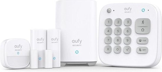 Eufy 5-Piece Alarm Kit - Compleet Beveiligingssysteem - Keypad - Bewegingssensor - 2 Raam-/deursensoren