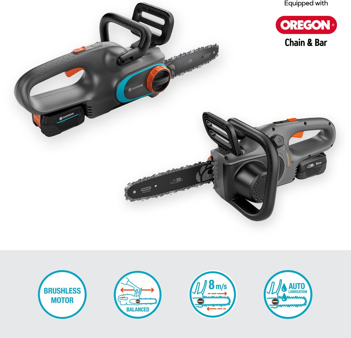 Gardena PowerSaw 250/18V – Accu Kettingzaag Ready-To-Use