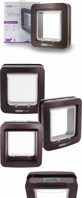 SureFlap Microchip Huisdierluik L - Bruin - 18 x 17 cm
