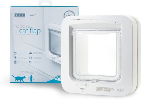 SureFlap Microchip - Kattenluik - Wit - 12 x 14 cm