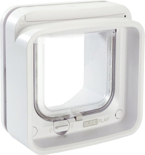 SureFlap Microchip Kattenluik Connect Bundel - Kattenluik - Wit - 14,2 x 12 cm