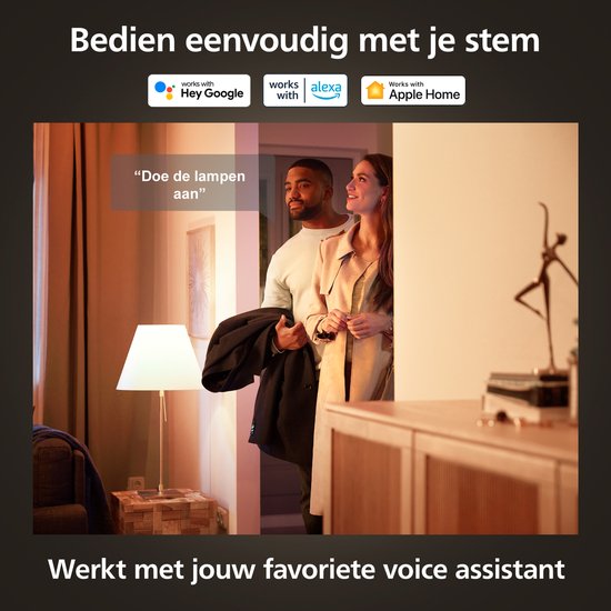 Philips Hue White Ambiance GU10 Smart Spotlights – 2-Pack