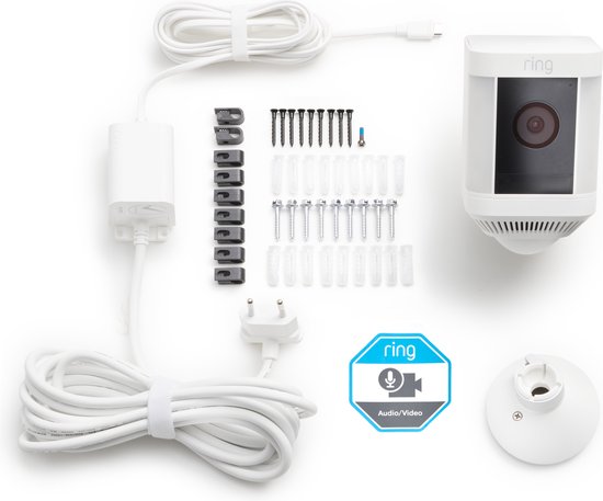 Ring Spotlight Cam Plus - Plug-In - Beveiligingscamera - Wit
