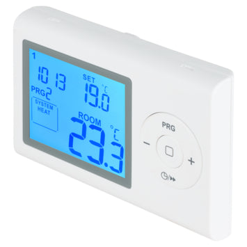 Sanivesk Ibiza Digitale Klokthermostaat – Programmeerbaar – Wit – 2x AAA