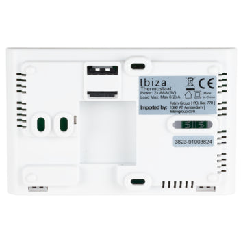 Sanivesk Ibiza Digitale Klokthermostaat – Programmeerbaar – Wit – 2x AAA