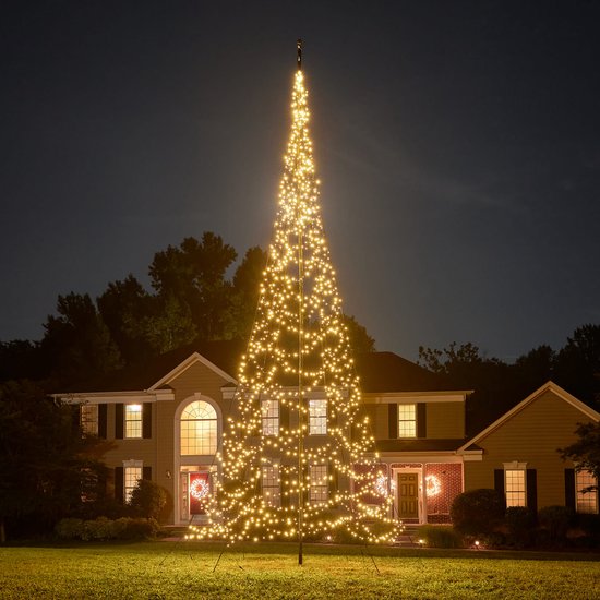 Fairybell Smart Magic Vlaggenmast Kerstboom – 8 m – 1500 LED